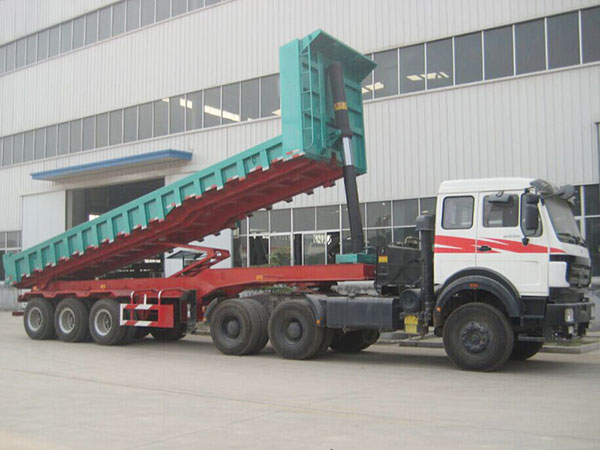 平板自卸半挂车厂家