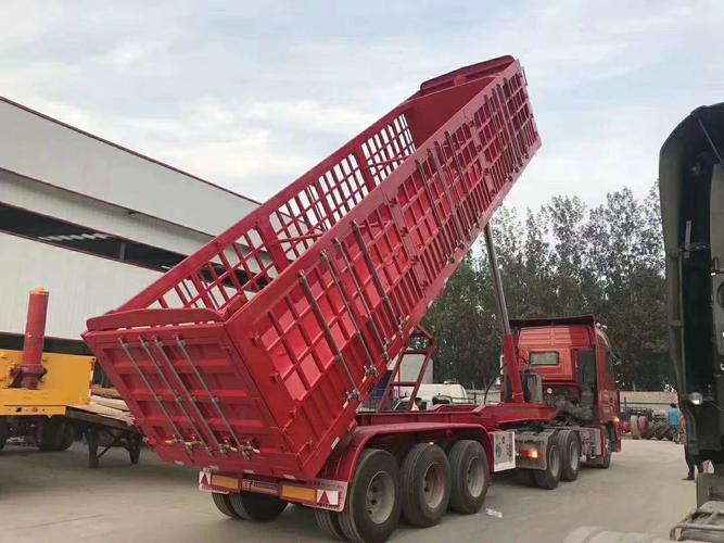 后翻自卸半挂车